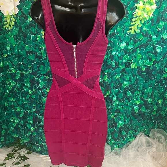 LIKE NEW - BEBE Bandage Lace-Up Mini Dress (Size XS) - Picture 3 of 5